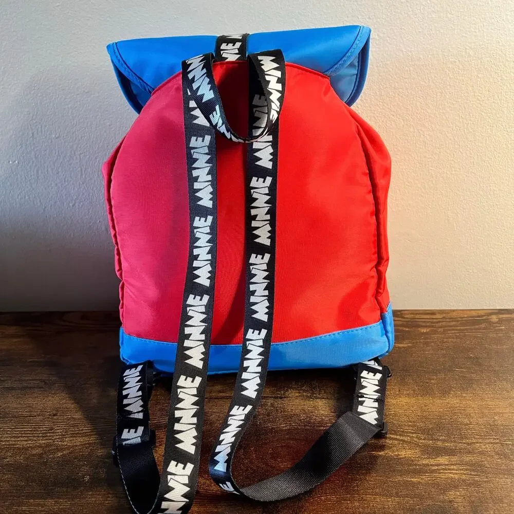 Disney Minnie Mouse Backpack Travel School Drawstring Theme Park Mickey Vacation